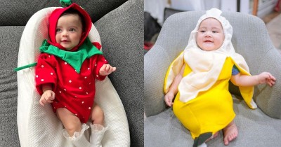 8 Foto Bayi Artis Pakai Kostum Lucu, Ada Rayyanza Pakai Kostum Pisang