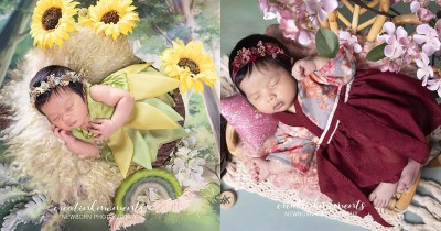 8 Newborn Photoshoot Anak Kedua Eriska Rein, Gemas Jadi Tinkerbell
